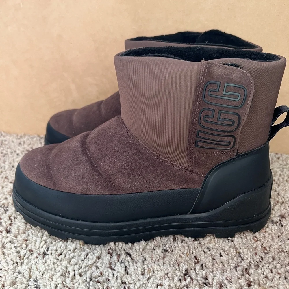 UGG Classic Klamath Mini Suede Boots in Brown Size 7